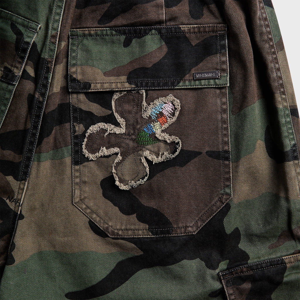 NAHMIAS Floral Patch Crystal Short - Camo