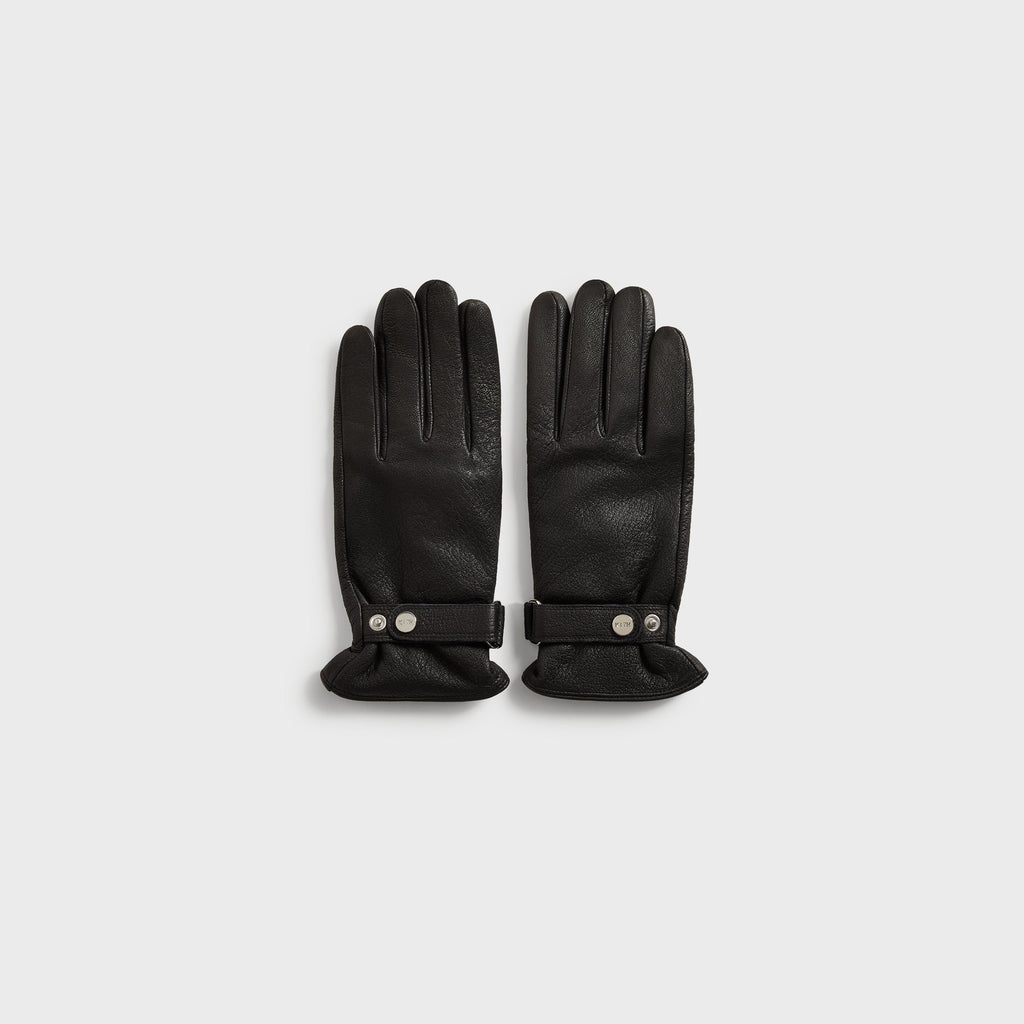 Kith Tumbled Leather Manhattan Gloves - Black