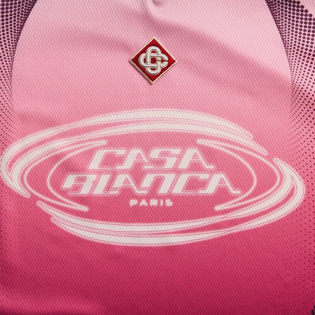 Casablanca Gradient Short Sleeve Football Jersey - Aubergine