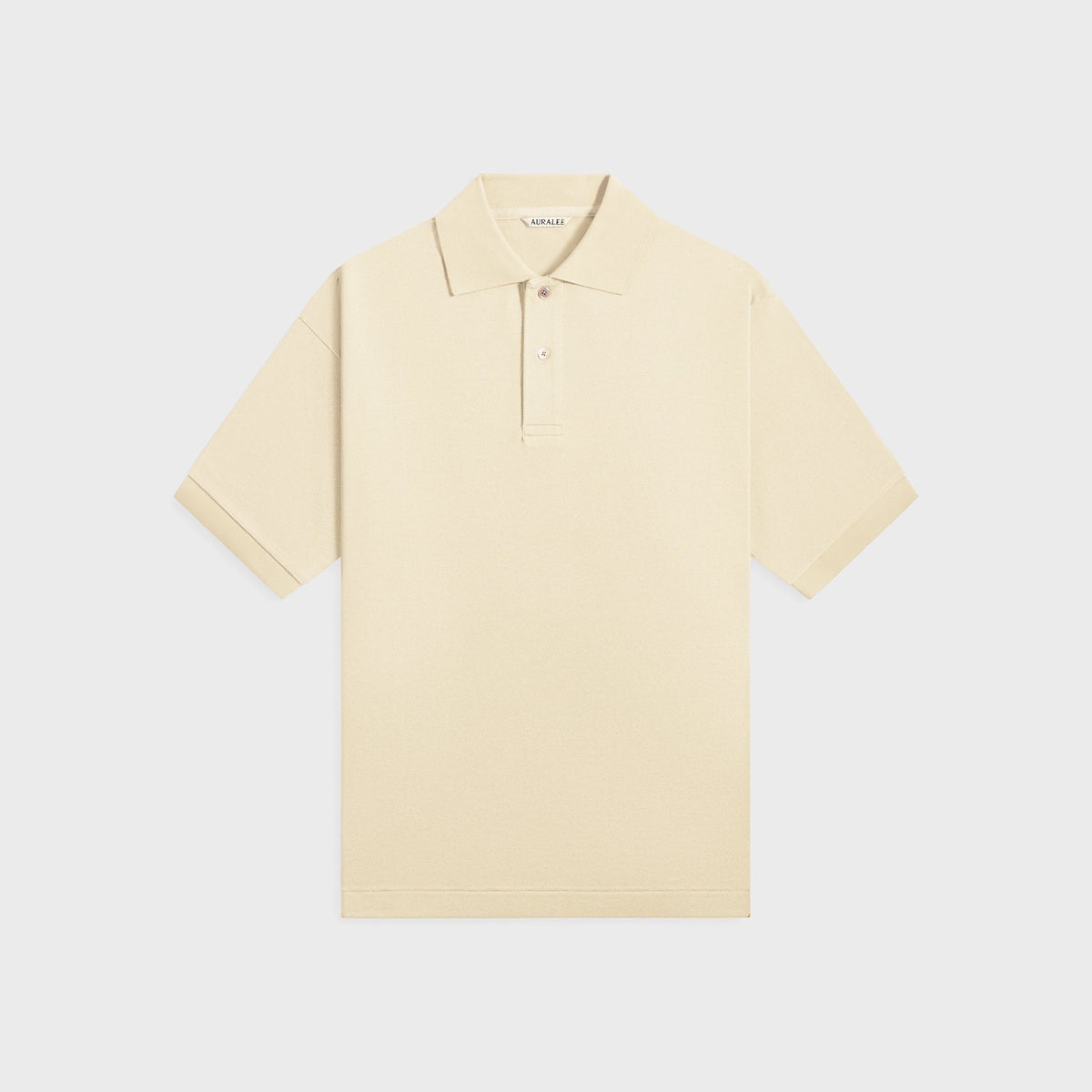 Auralee Pima Cotton Heavy Pique Polo - Pistachio