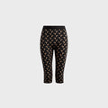 Marine Serre Moon Printed Jersey Capri Pant - Black