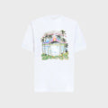 Casablanca Volcano-Print Logo Tee - White
