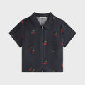 Kith Women Caela Cherry Zip Shirt - Black