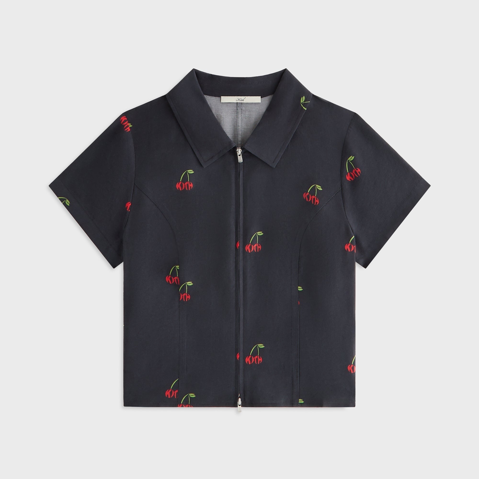 Kith Women Caela Cherry Zip Shirt - Black