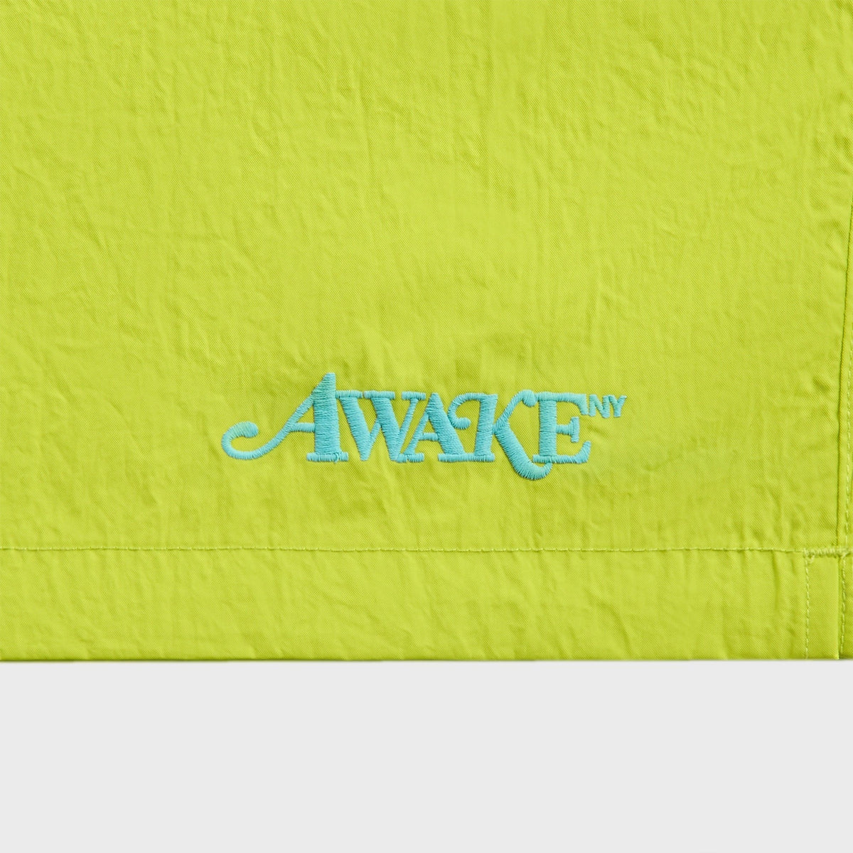 Awake NY Classic Logo Swim Trunk - Lime Green