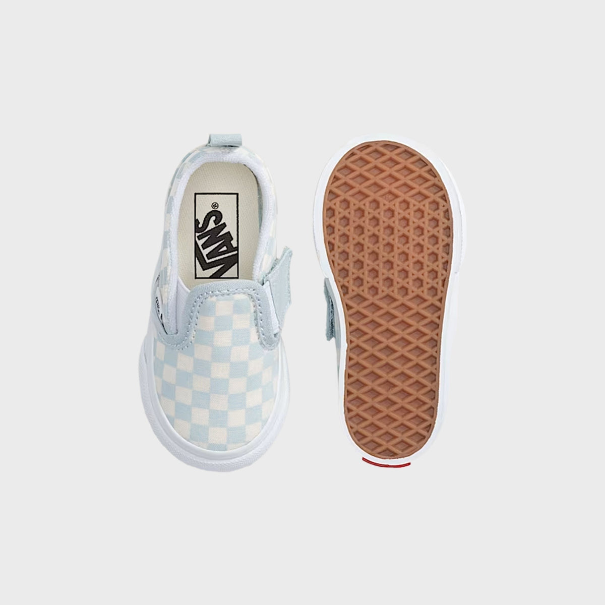 VANS TD Classic Slip-On Checkerboard Shoe - Checkerboard Dawn Mist Blue